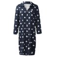 thumbnail image 4 of Ketyyh-chn99 Robes Jupes pour Femmes Vêtements à Manches Longues Robe Longue Confortable Bleu Foncé,L, 4 of 4