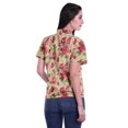 thumbnail image 4 of Moomaya Chemise à Manches Mi-Longues Imprimée pour Femmes, Col Boutonné, Haut Décontracté, 4 of 5