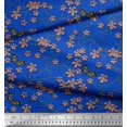 thumbnail image 2 of Soimoi Moss Georgette Fabric Insect,Leaves & Flower Floral Print Fabric by The Yard 42 Inch Wide, 2 of 2