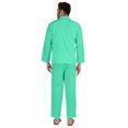 thumbnail image 4 of Inkmeso Ensemble de Pyjama Classique Uni en Coton, Pyjama Boutonné pour Hommes, 2 Pcs, Tenue de Nuit, 4 of 7