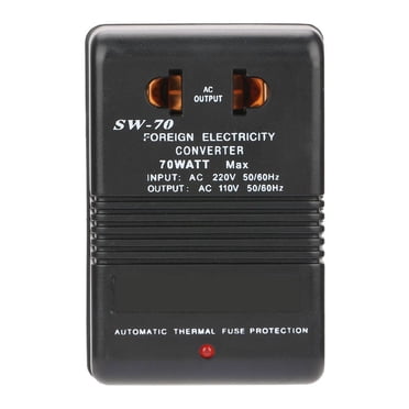 Fyydes Convertisseur de Tension 220V vers 110V, Transformateur de Puissance, Convertisseur de Tension Abaissé 220V vers 110V Transformateur de Puissance Prise CN 70W