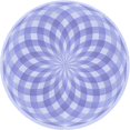 thumbnail image 1 of Ahgly Tapis Rond Lavable en Machine Intérieur Transitionnel Bleu Céleste, 8 Pieds Rond, 1 of 7
