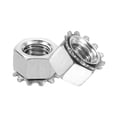 thumbnail image 1 of Uxcell Lot de 25 Écrou K-Lock 3/8 Pouces-16 avec Rondelle Externe, Acier Inoxydable 304 Argent, 1 of 6