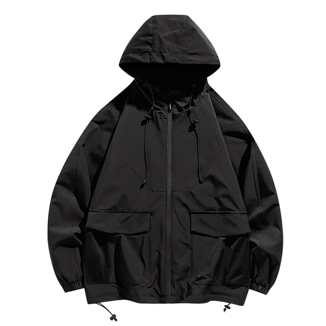 RXIRUCGD Veste de Montagne Extérieure pour Femmes, Coupe-Vent Chaude, Décontractée, Noire, Taille : m