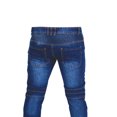 thumbnail image 4 of Jeans à Fermeture Éclair pour Hommes, Coupe Ajustée, Droit, Mode, Extensibles, Style Biker, Skinny Détruit, 4 of 8