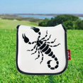 thumbnail image 2 of Universal Golf Mallet Putter Cover Square Headcover Cover Protective Guard Magnetic Closure Guard Scorpion White, 2 of 9