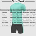 thumbnail image 3 of hengsof Ensemble de Maillot de Football à la Mode pour Enfants, Haut à Manches Courtes Col Ras du Cou, Short à Taille Élastique Tenue de Sport, Confortable Respirant Absorbant la Sueur Séchage Rapide Uniforme de Sport Deux Pièces, 3 of 4