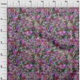 thumbnail image 3 of oneOone Velvet Black Fabric Asian Ditsy Flower Craft Projects Decor Fabric Printed By The Yard 58 Inch Wide, 3 of 4