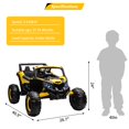 thumbnail image 4 of BeesClover 24V Ride On Car for Kids w/Remote Control, Battery Powered Off-Road UTV, 400W Motors,19" Spacious Seat, 4 Shock Absorbers, 4.5 Mph Max Speed, Music, LED Lights, Electric Car for Big Kids, 4 of 7