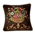 thumbnail image 2 of GROWTH TANK 19x19inch Jacquard Pillow Cover Machine Wash Floral Pattern Pillowcase for Sofa, Coffee, 2 of 9