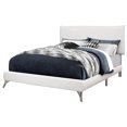 thumbnail image 3 of White Leather-Look Queen Size Bed by Monarch Specialties, 3 of 4