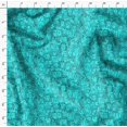 thumbnail image 4 of Soimoi Green Rayon Fabric Human Face Print Sewing Fabric Yard 56 Inch Wide, 4 of 6