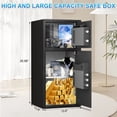 thumbnail image 3 of Safe Box 6.0 Cub，Fireproof Safe For Home,Digital Home Safe With Deposit Slot And Metal Storage Box,Personal Document Safe, 3 of 6