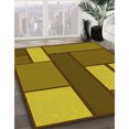 thumbnail image 3 of Ahgly Tapis d'Intérieur Lavable en Machine Carré Transitionnel Brun Bronze Foncé, 5 Pieds Carré, 3 of 7