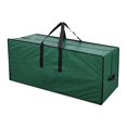 thumbnail image 1 of Sac de Rangement pour Arbre de Noël, Housse Portable Antipoussière, Sac de Rangement pour Arbre des Fêtes Vert 135x34x68 cm, 1 of 8