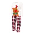 thumbnail image 3 of EIMELI Matching Family Christmas Pajamas Cute Deer Tops and Classic Plaid Pants Simple Color Collocation, 3 of 7
