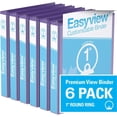 thumbnail image 1 of Davis Group, Easyview Premium, Round Ring, Customizable, View Binder, 6 Pack, 1", 1 of 3
