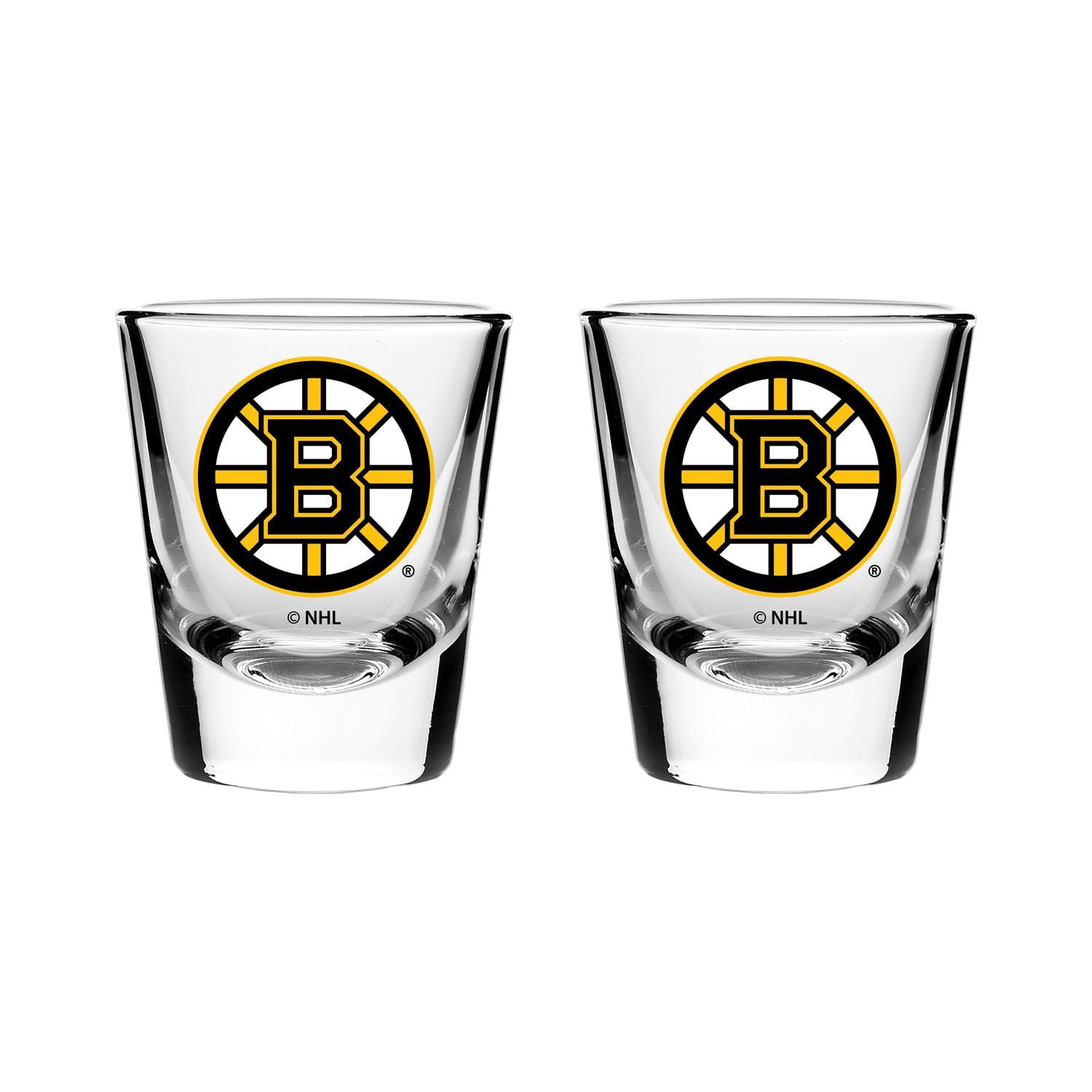 2 VERRE À SHOT SOUS LICENCE OFFICIELLE LNH BOSTON BRUINS