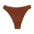 thumbnail image 5 of Maillot de Bain pour Femmes - Bas de Bikini pour Femmes, Bas de Maillot de Bain Côtelée Échancrée Taille Mi-Haute, Bas de Maillot de Bain, Bikini Femme, 5 of 5