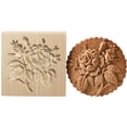 thumbnail image 4 of Oleegame 2PC Cookie Mold DIY Baking Moulds Wooden Cookie Cookie Moulds Embossing Craft Decorative Baking Tools For Christmas Thanksgiving Christmas Kitchen, 4 of 5