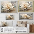 thumbnail image 4 of Designart Lotus framed wall art decor, Lotus framed wall Art, Timeless Lotus Connection , Extra large White Framed Wall Art, 32x16 inches White Color Frame, 4 of 5
