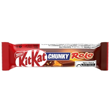 KITKAT Chunky Rolo, Crispy Wafers & Creamy Caramel In A Chocolatey Coating, Wafer Bar