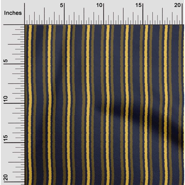 oneOone Cotton Poplin Fabric Stripe Block Print Fabric BTY 56 Inch Wide
