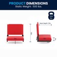 thumbnail image 3 of Grandstand Comfort Seats by Flash with Ultra-Padded Seat in Red, 3 of 9
