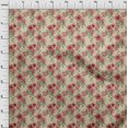 thumbnail image 4 of oneOone Rayon Light Green Fabric Florals Sewing Craft Projects Fabric Prints By Yard 56 Inch Wide, 4 of 4