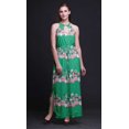 thumbnail image 2 of Bimba Floral Ladies Sleeveless Long Print Maxi Dress with Side Slits Summer Wear-Small, 2 of 6