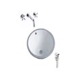 thumbnail image 1 of DROP Bath and Kitchen DR091190 Undermount Bathroom Sink Set, 1 of 5