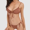 thumbnail image 3 of Birdeem Ensembles de Bikinis à Bretelles Larges Décontractés Mode Couleur Unie pour Femmes, 3 of 6