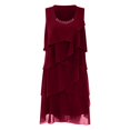 thumbnail image 4 of Youmylove Robes d'Été Décontractées pour Femmes Robe Formelle Élégante pour Femmes Robe de Cocktail Sans Manches en Chiffon à Volants Robes d'Été, 4 of 4