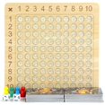 thumbnail image 4 of Wooden Addition Board Game, Preschool Learning Montessori Math Board Game, Addition within 100 Educational Toy for Kids Over 3 Years Old, Children's Interactive Thinking Game, 4 of 6