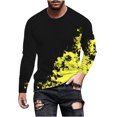 thumbnail image 1 of Birdeem Men Casual Fashion Printing Round Neck Pullover T-Shirt Short Sleeve Tops, 1 of 1