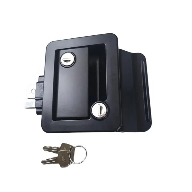 RV Travel Trailer Entry Door Lock Camper Door Latch Handle With Keys Motorhome Door Lock Replacement
