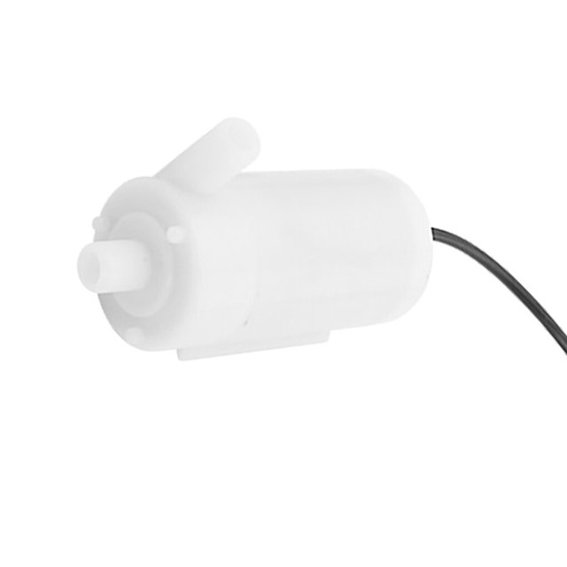 QualitChoice USB Water Pump Submersible Mini Brushless DC 5V 2-3L/Min Amphibious Motor Energy Saving Tool Kit for Fish Tank Pumps White 1Set
