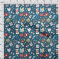 thumbnail image 4 of oneOone Velvet Teal Blue Fabric Tool Sewing Craft Projects Fabric Prints By Yard 58 Inch Wide, 4 of 4