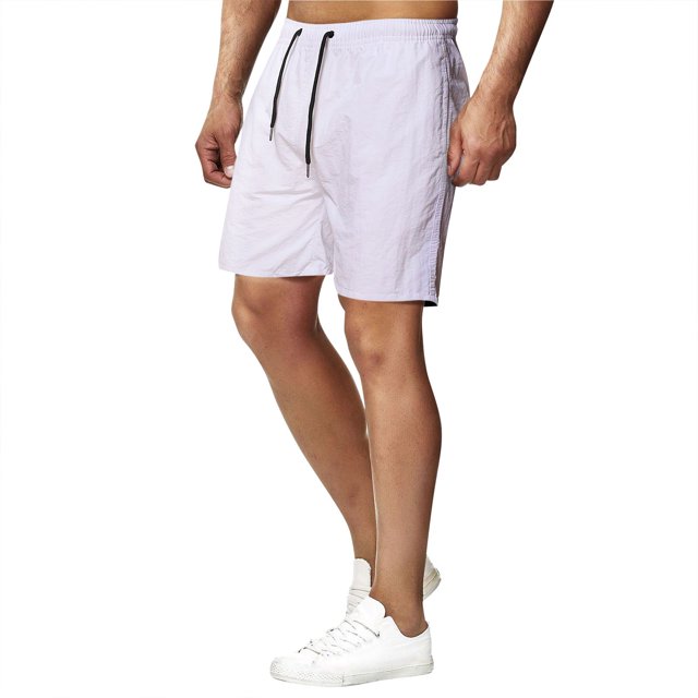 Plebaso Men's Quick Dry Shorts Drawstring Athletic Running Shorts Lightweight Summer Beach Sports Shorts