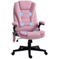 thumbnail image 1 of Vinsetto Massage Office Chair with 6-Point Vibration, Pink, 1 of 10