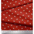 thumbnail image 2 of Soimoi Rayon Fabric Leaves & Rose Floral Printed Fabric 1 Yard 56 Inch Wide, 2 of 3