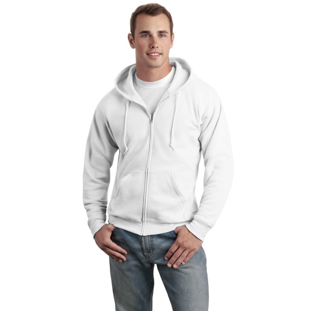 Hanes Adult ComfortBlend EcoSmart Full Zip Hoodie Pullover