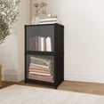 thumbnail image 3 of Lockers 1 Pce Étagère à Livres à Double Couche Résistante, Étagère de Rangement Polyvalente avec Portes Transparentes et Design Modulaire pour une Organisation Flexible et Peu Encombrante 71 cm JASKFLY, 3 of 8