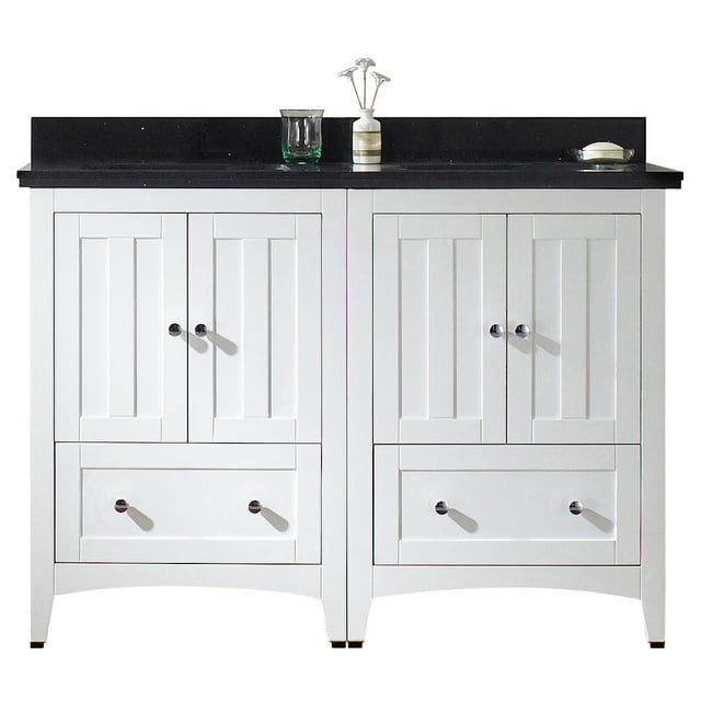 Imaginations Américaines 47,5 pouces W Vanity Set Blanc