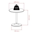 thumbnail image 2 of Winsome Spectrum 29" Round Dining Table with Metal Leg, 2 of 5