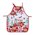thumbnail image 1 of IH Casa Decor Apron With Pocket Fiery Red Floral - Set of 2, 1 of 2