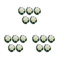 thumbnail image 1 of Maytalsory 5pcs Artificial Float Lotus Flowers Elegant Low Maintenance Realistic Appearance milky white 3Set, 1 of 6