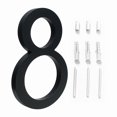 thumbnail image 1 of Large 5.6\" Modern Floating House/Door Numbers 12mm Brushed Stainless Steel, 1 of 10