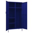 thumbnail image 4 of vidaXL Wardrobe Navy Blue 90x50x180 cm Steel, 4 of 5