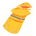thumbnail image 1 of Dog Raincoat, Polyester Transparent PVC Hood Adjustable Straps Dog Rain Jacket Foldable Portable Cute Stylish Waterproof Dog Poncho for Pet Outdoor Activities, 1 of 8